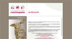 Desktop Screenshot of dierenartsnachtegaele.be