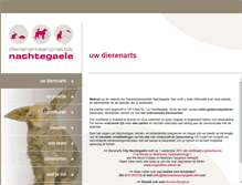 Tablet Screenshot of dierenartsnachtegaele.be